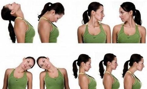 Gymnastique pour le cou avec ostéochondrose